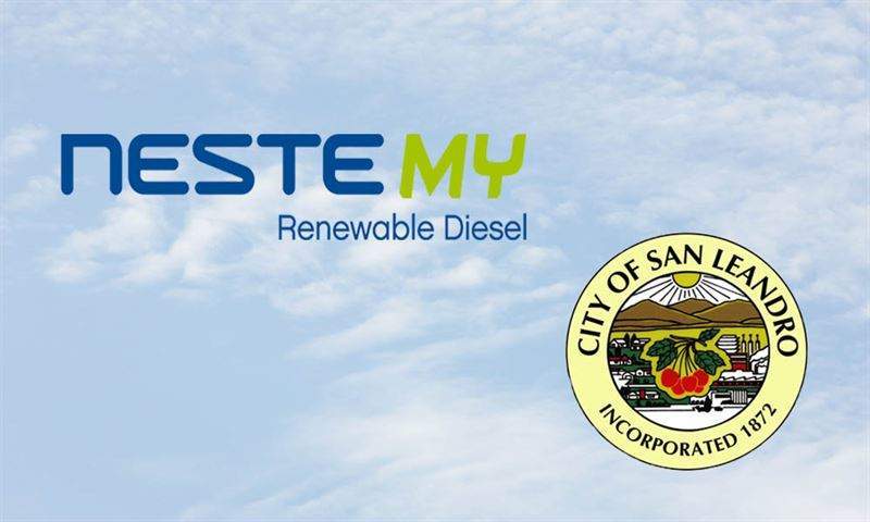 City of San Leandro to use Neste’s MY Renewable Diesel for municipal vehicles