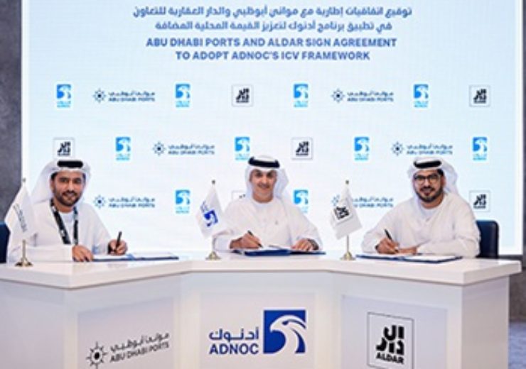 ADNOC signs agreements with Abu Dhabi Ports and Aldar Properties to adopt ADNOC’s Successful In-Country Value Program